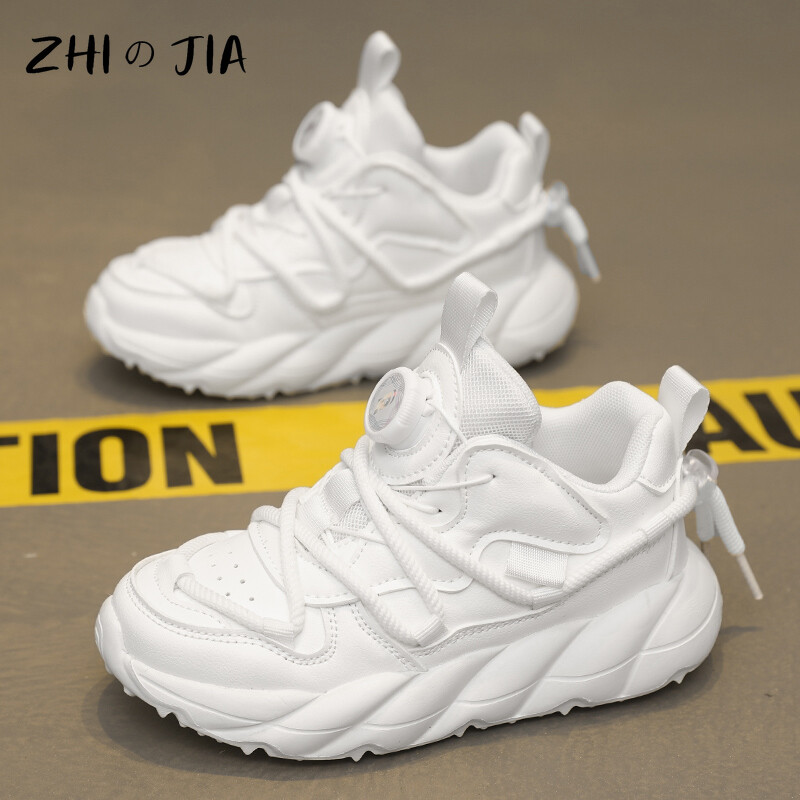 Sügisel talvel populaarne pöörleva pandlaga lastejalatsid Nahast hingavad kerged jooksujalatsid vabaaja moodsad tossud