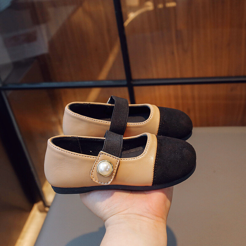 Tüdrukute Mary Janesi kingad Moodsad lastele Mokasiinikingad Värviga sobituvad kevad-sügismood Lastepärlid Printsessikingad