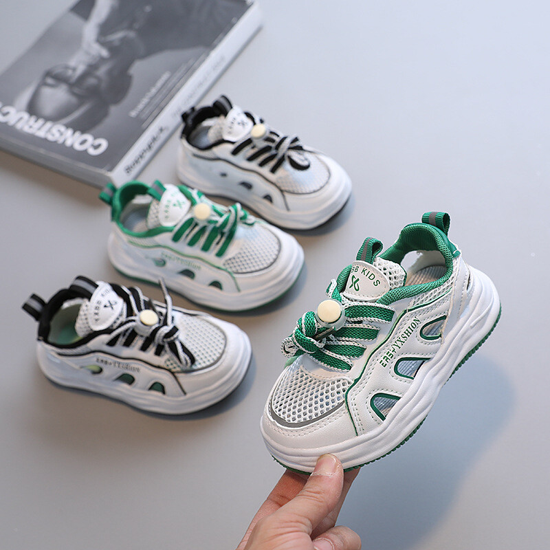 Suvised laste võrktossud lahedad beebile hingavad sandaalid poistele libisemisvastased spordijalatsid Tüdrukutele õõnsad rannasandaalid