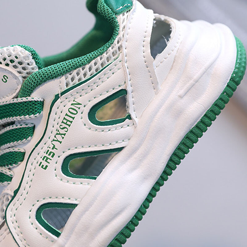 Suvised laste võrktossud lahedad beebile hingavad sandaalid poistele libisemisvastased spordijalatsid Tüdrukutele õõnsad rannasandaalid