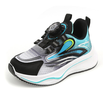 Παιδικά αθλητικά παπούτσια με περιστρεφόμενη πόρπη για αγόρια κορίτσια Παιδικά δικτυωτά αναπνεύσιμα κοίλα ελαφριά καλοκαιρινά υπαίθρια casual παπούτσια για τρέξιμο