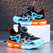 Pantofi pentru copii noi, pentru băieți mari, pantofi de școală de modă, dimensiune ușoară 28-39# Negru/gri 6-7-8-9-10-11-12