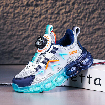 Pantofi pentru copii noi, pentru băieți mari, pantofi de școală de modă, dimensiune ușoară 28-39# Negru/gri 6-7-8-9-10-11-12