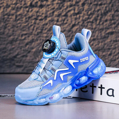 Pantofi pentru copii noi, pentru băieți mari, pantofi de școală de modă, dimensiune ușoară 28-39# Negru/gri 6-7-8-9-10-11-12