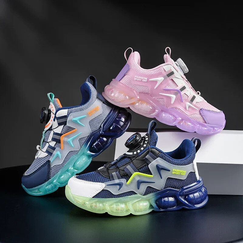 Pantofi pentru copii noi, pentru băieți mari, pantofi de școală de modă, dimensiune ușoară 28-39# Negru/gri 6-7-8-9-10-11-12