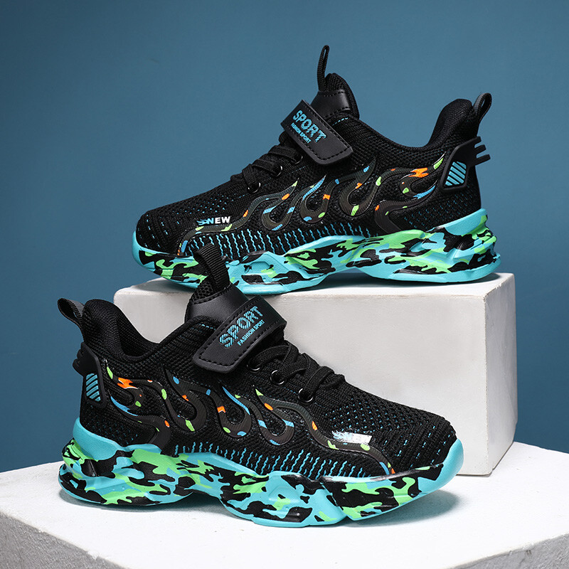 Детски маратонки за деца Модни леки обувки за тенис против приплъзване Безплатна доставка Мрежести удобни обувки за бягане за момчета