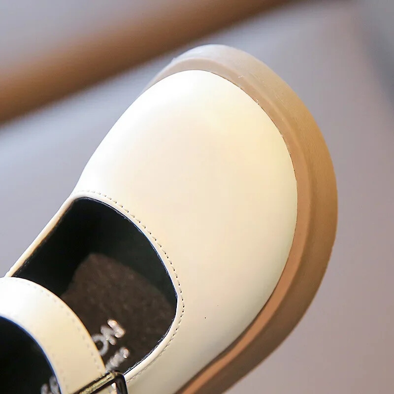 Princess Girl PU Shoe Kids Mary Jane Flats studentiem Black School Platform Baby Toddler apavi 23-35