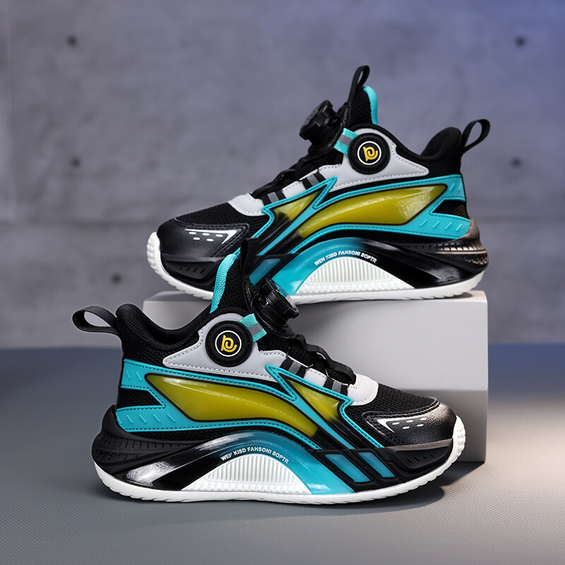 Pantofi pentru copii Pantofi pentru băiat Pantofi de lux cu talpă din cauciuc Pantofi de baschet pentru copii de lux 4 până la 12 ani Pantofi de tenis sport de toamnă pentru băiat