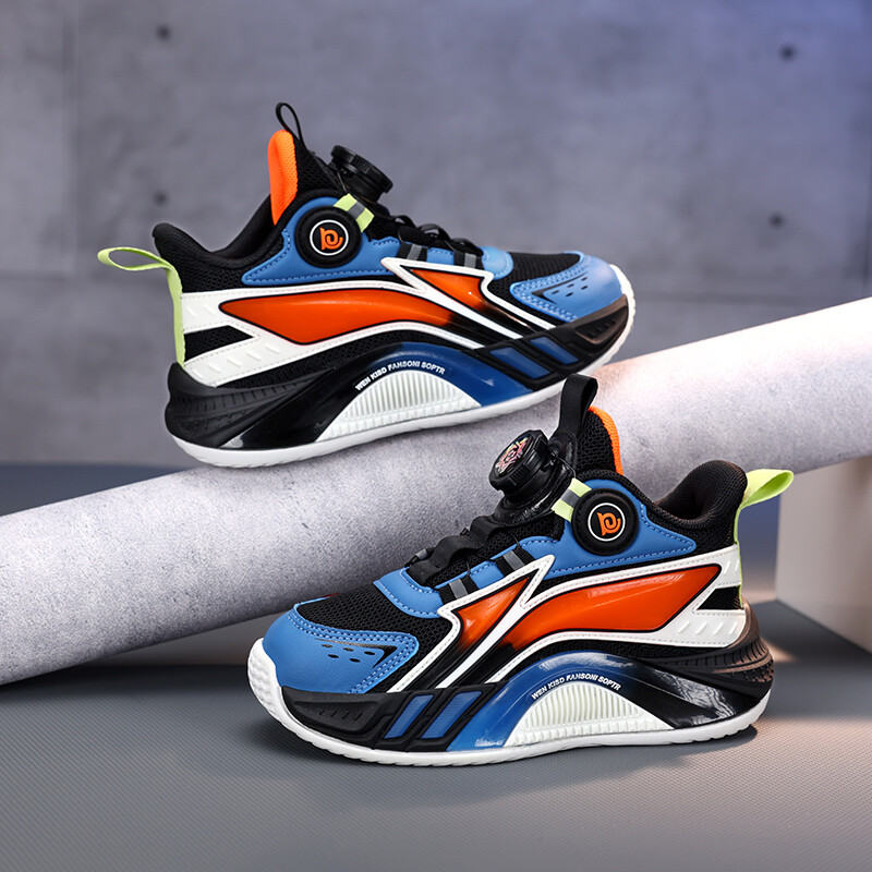 Pantofi pentru copii Pantofi pentru băiat Pantofi de lux cu talpă din cauciuc Pantofi de baschet pentru copii de lux 4 până la 12 ani Pantofi de tenis sport de toamnă pentru băiat