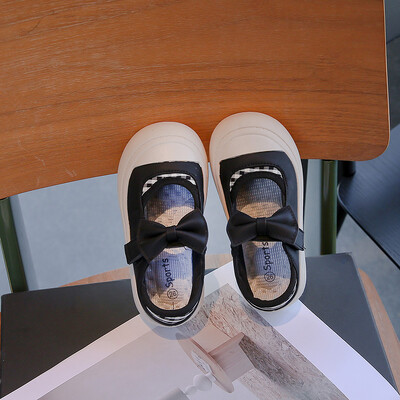 Meiteņu ādas apavi ar pretslīdes apaļu loku pavasara rudens āra PU meiteņu ikdienas ādas apavi, 23-34 izmērs Sandalias De Mujer