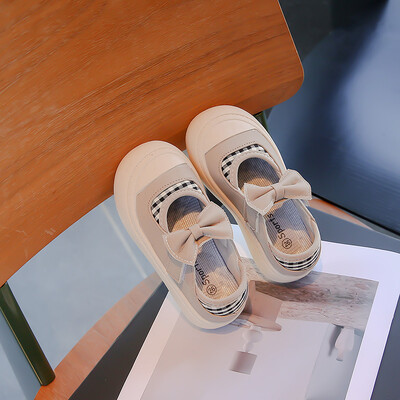 Meiteņu ādas apavi ar pretslīdes apaļu loku pavasara rudens āra PU meiteņu ikdienas ādas apavi, 23-34 izmērs Sandalias De Mujer