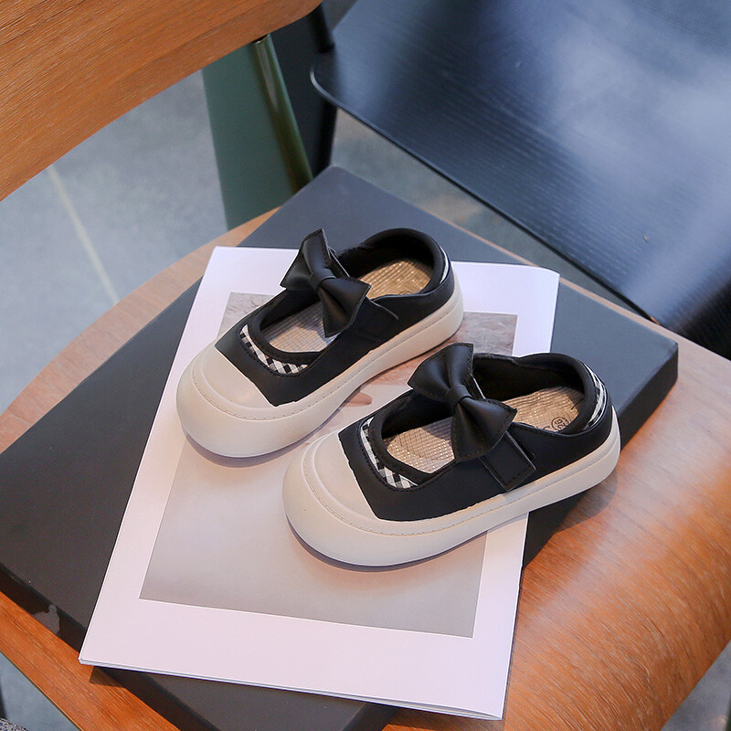 Meiteņu ādas apavi ar pretslīdes apaļu loku pavasara rudens āra PU meiteņu ikdienas ādas apavi, 23-34 izmērs Sandalias De Mujer