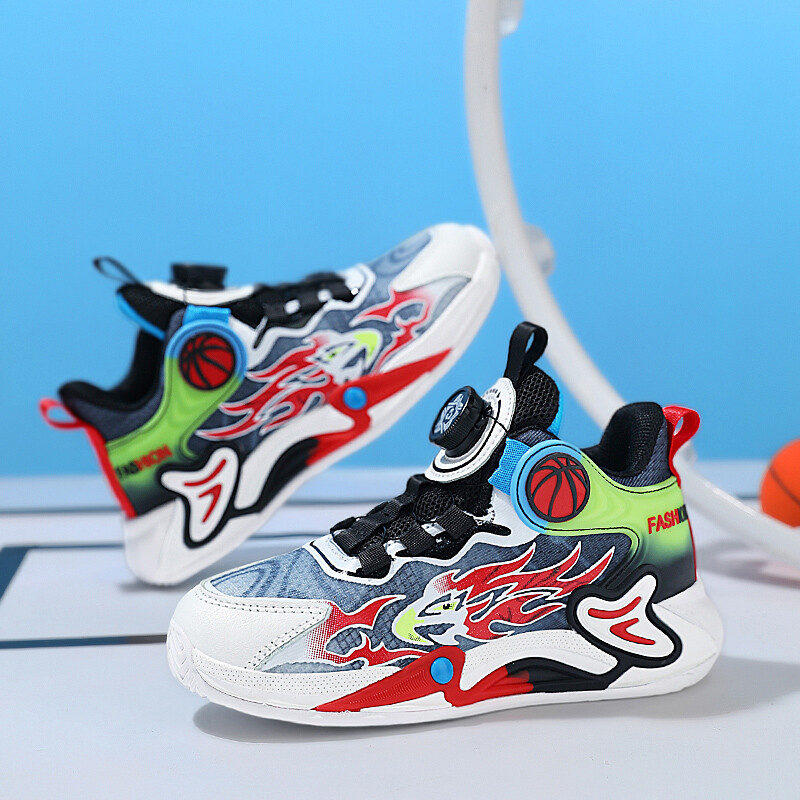 Dječje košarkaške tenisice Tenisice za trening na terenu za sportove na otvorenom 2023 Nove noćne prozirne dječje košarkaške čizme za dječake