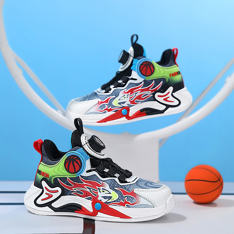Dječje košarkaške tenisice Tenisice za trening na terenu za sportove na otvorenom 2023 Nove noćne prozirne dječje košarkaške čizme za dječake