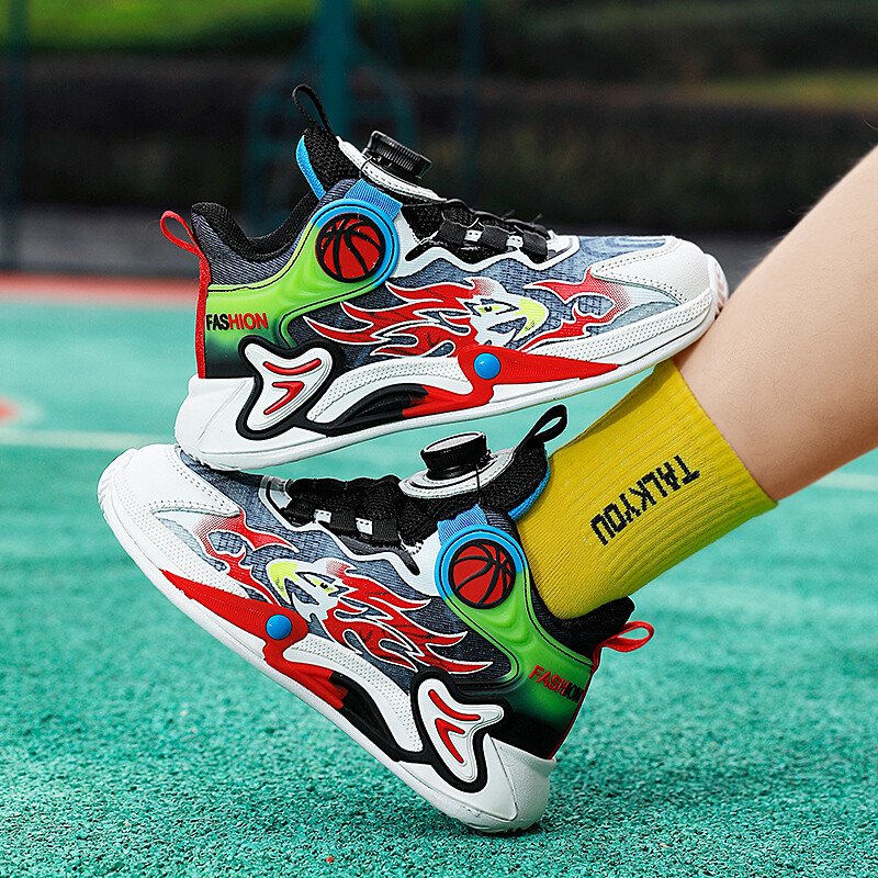 Dječje košarkaške tenisice Tenisice za trening na terenu za sportove na otvorenom 2023 Nove noćne prozirne dječje košarkaške čizme za dječake