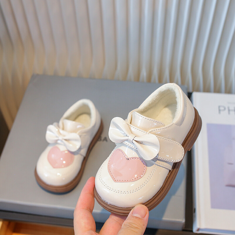 Dječje kožne cipele, zimske, neklizajuće, tople, dječje pamučne cipele, modne mašne, jednostruke cipele za vjenčanja, princeze za djevojčice