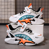 Dječja modna sportska obuća Kožna sportska obuća za dječake i djevojčice Dječja obuća za sport i slobodno vrijeme Maksimalna veličina 39