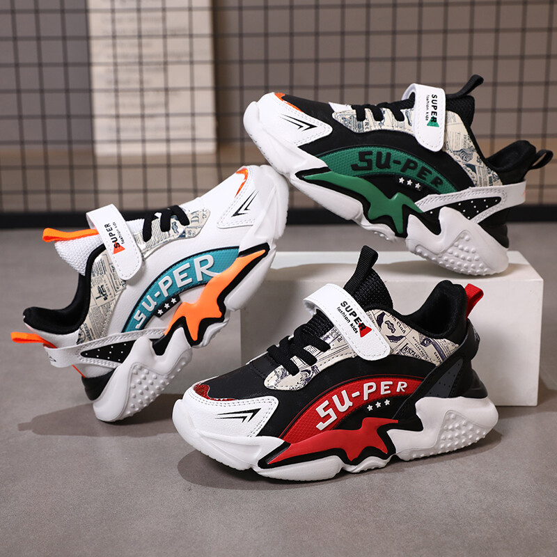 Dječja modna sportska obuća Kožna sportska obuća za dječake i djevojčice Dječja obuća za sport i slobodno vrijeme Maksimalna veličina 39