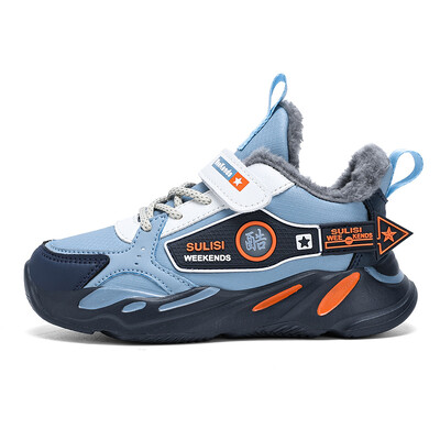 Χειμερινά παιδικά παπούτσια Αθλητικά αθλητικά παπούτσια για αγόρι βελούδινα ζεστά παιδικά καθημερινά αθλητικά παπούτσια Πλατφόρμας μόδας βαμβακερά παπούτσια Αθλητικά πάνινα παπούτσια τένις για αγόρι