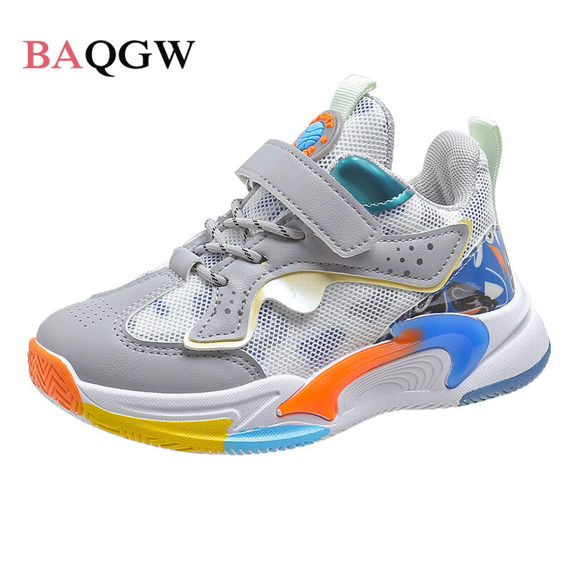 Laste tossud Spordijalatsid poistele Kerged Mugavad Poiste Moodsad Laste vabaaja võrkkangast hingavad libisemisvastased korvikingad