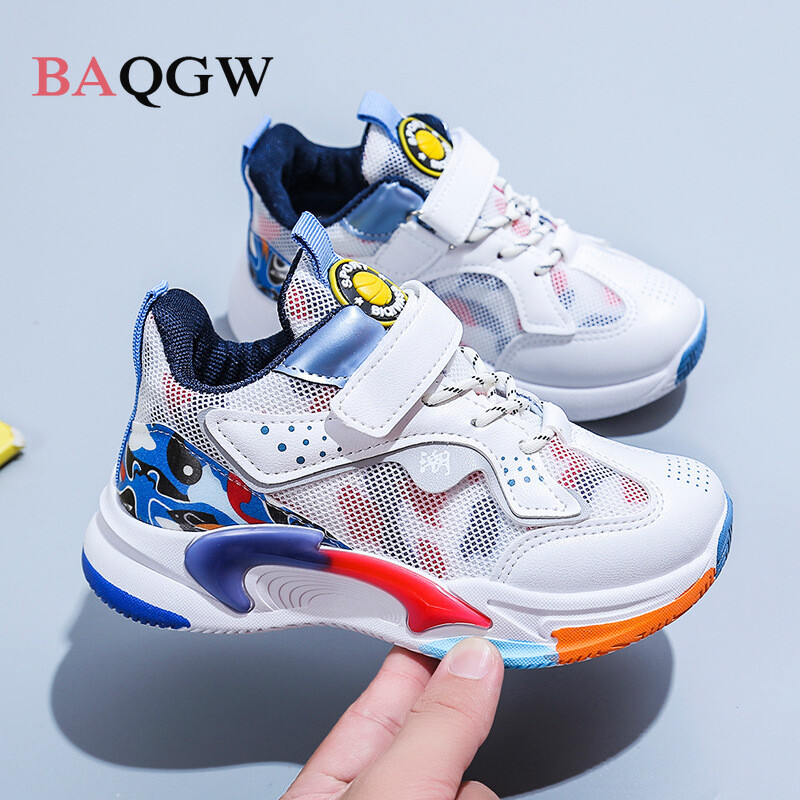 Laste tossud Spordijalatsid poistele Kerged Mugavad Poiste Moodsad Laste vabaaja võrkkangast hingavad libisemisvastased korvikingad