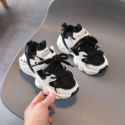 2024. aasta uued tüdrukute moed, paksu tallaga, libisemiskindlad vabaaja tossud, pehmed lastele mõeldud hingavast võrgust ülemised spordijalatsid poistele