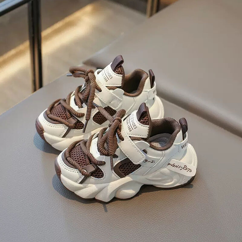 2024. aasta uued tüdrukute moed, paksu tallaga, libisemiskindlad vabaaja tossud, pehmed lastele mõeldud hingavast võrgust ülemised spordijalatsid poistele