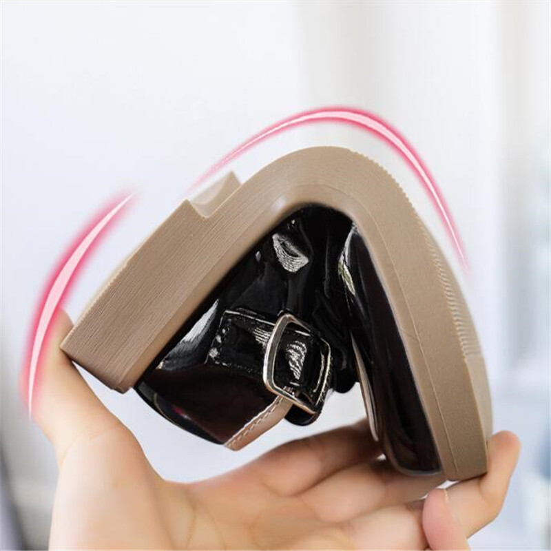 Skolnieces Mary Janes Bowknot Bear Luksusa bērnu ādas apavi melni smilškrāsas pārklājuma purngals 26-37 gaiši rudens bērnu viena apavi