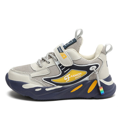 Lastepoiste moetrend vabaaja tossud libisemiskindlad laste spordijalatsid hingav võrk, mugav kanda