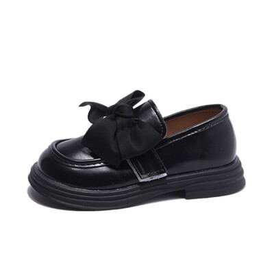 Kevad-sügis Lapsed Loaferid Tüdrukud Suur vibu platvormkingad Laste Oxfordi jalanõud Õmblemine Nahast vabaajajalatsid Baby 324A
