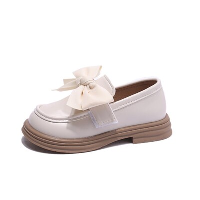 Kevad-sügis Lapsed Loaferid Tüdrukud Suur vibu platvormkingad Laste Oxfordi jalanõud Õmblemine Nahast vabaajajalatsid Baby 324A