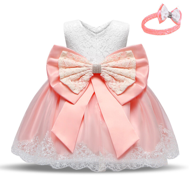 Βρεφικό φόρεμα Princess One Year Baby Dress Κορδέλα Φούστα Tutu Βρεφικό φόρεμα με δαντέλα 