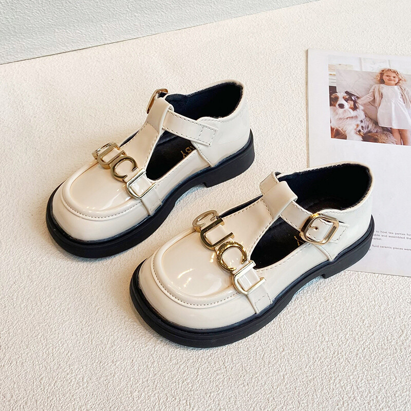 Sügisene uus tüdrukumood Ilusad lapsed, püksid jalatsid, libisemiskindlad, kulumiskindlad tüdrukud, ühekordsed nahast kingad, lamedad Briti stiilis