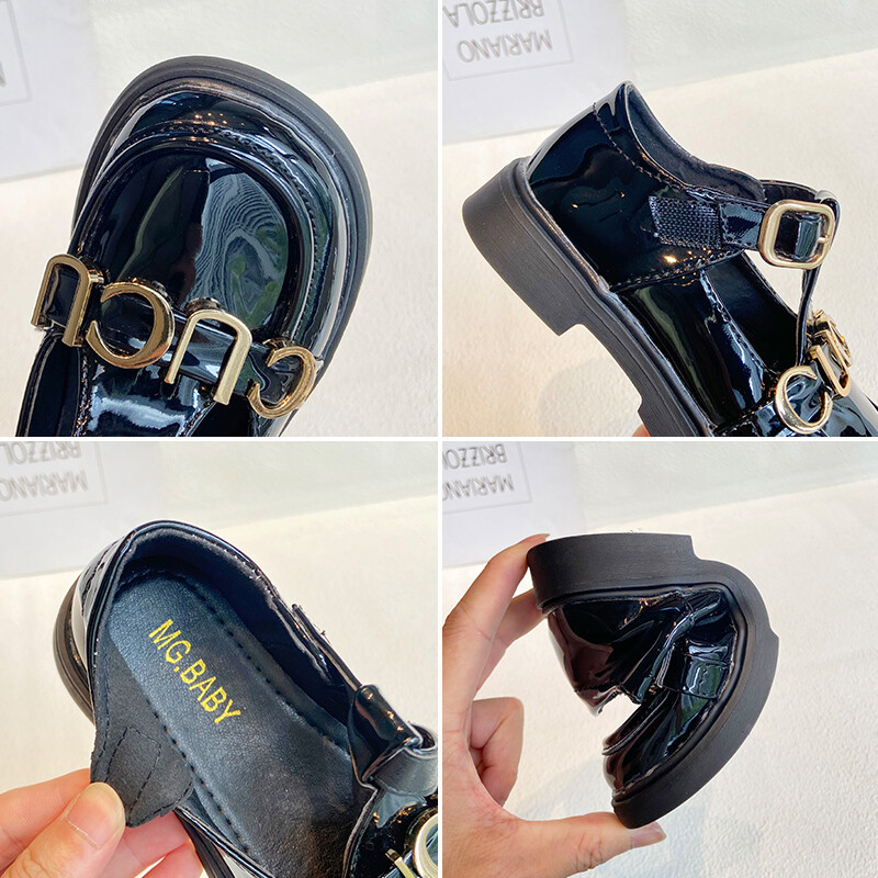 Sügisene uus tüdrukumood Ilusad lapsed, püksid jalatsid, libisemiskindlad, kulumiskindlad tüdrukud, ühekordsed nahast kingad, lamedad Briti stiilis