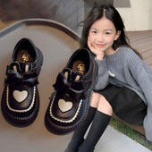 Βρεφικό παπούτσι Μικρό δερμάτινο παιδικό παπούτσι για κορίτσι Princess Shoe girl Μαλακό πέλμα Mary Jane Παπούτσια ρετρό μόδας Туфли Для Девочки