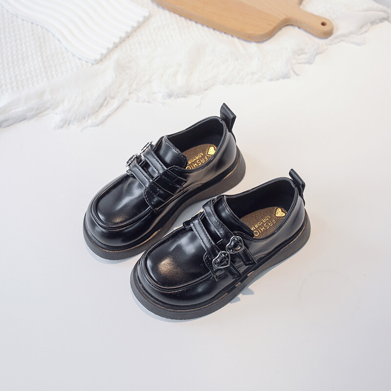 Laste ühevärvilised nahast kingad Kevad Uus Suurbritannia Poiste vormirõivad Koolijalatsid Lihtne vabaaja Lihtne Lapsed Moodsad Tüdrukud PU