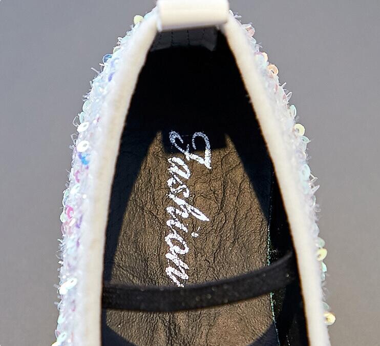 Κοριτσίστικα παπούτσια Princess 2024 Νέα Άνοιξη Φθινοπωρινή Επίπεδη Σόλα Μονή Παπούτσια Performance Bow Knot Μαλακή σόλα Bean Δερμάτινο Μέγεθος παπουτσιού 21-36