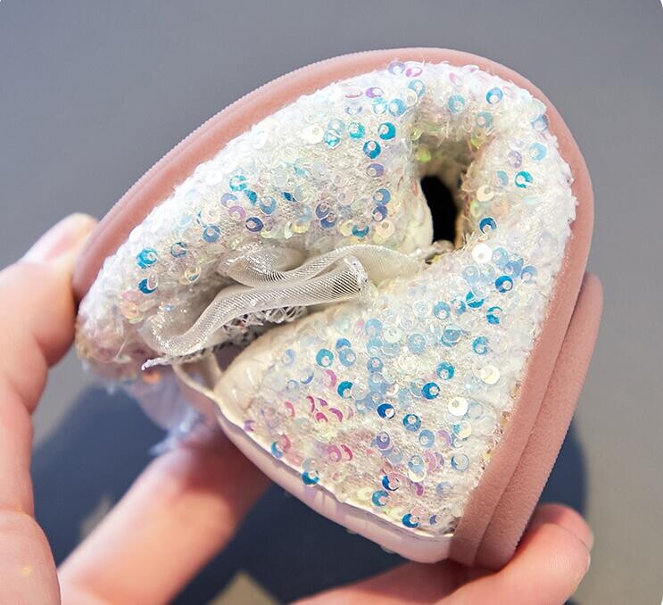 Κοριτσίστικα παπούτσια Princess 2024 Νέα Άνοιξη Φθινοπωρινή Επίπεδη Σόλα Μονή Παπούτσια Performance Bow Knot Μαλακή σόλα Bean Δερμάτινο Μέγεθος παπουτσιού 21-36