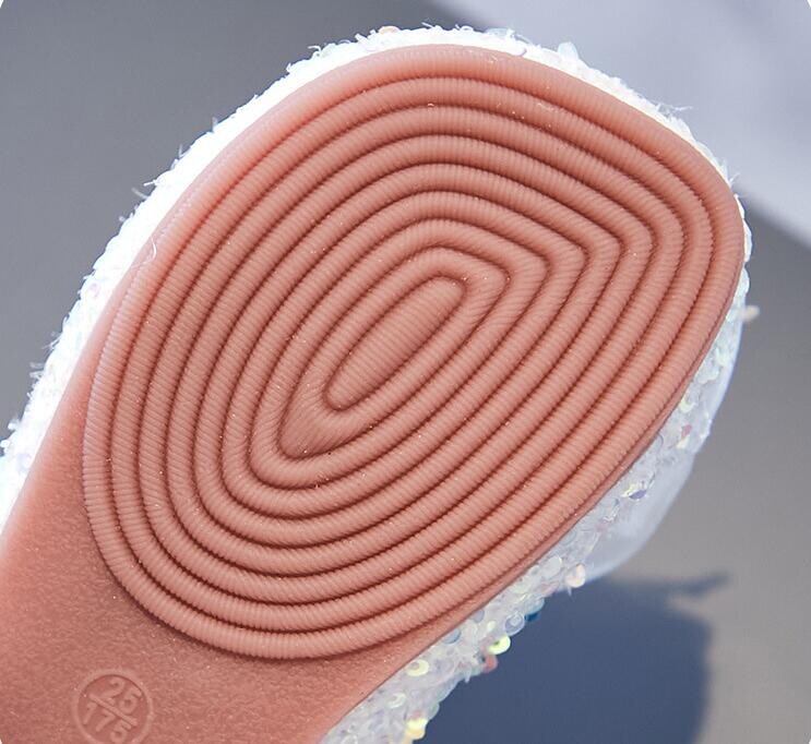 Κοριτσίστικα παπούτσια Princess 2024 Νέα Άνοιξη Φθινοπωρινή Επίπεδη Σόλα Μονή Παπούτσια Performance Bow Knot Μαλακή σόλα Bean Δερμάτινο Μέγεθος παπουτσιού 21-36