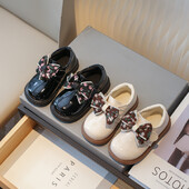 Meiteņu ādas apavi smilškrāsas/melnas pretslīdēšanas loks āra PU meitenēm ikdienas ādas apavi pavasara rudens 21-30 izmērs Sandalias De Mujer