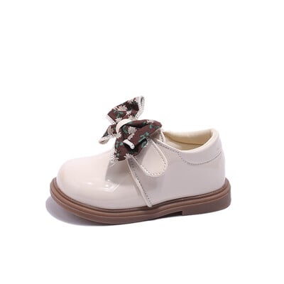 Meiteņu ādas apavi smilškrāsas/melnas pretslīdēšanas loks āra PU meitenēm ikdienas ādas apavi pavasara rudens 21-30 izmērs Sandalias De Mujer