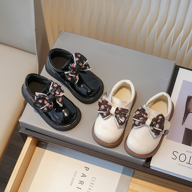 Meiteņu ādas apavi smilškrāsas/melnas pretslīdēšanas loks āra PU meitenēm ikdienas ādas apavi pavasara rudens 21-30 izmērs Sandalias De Mujer