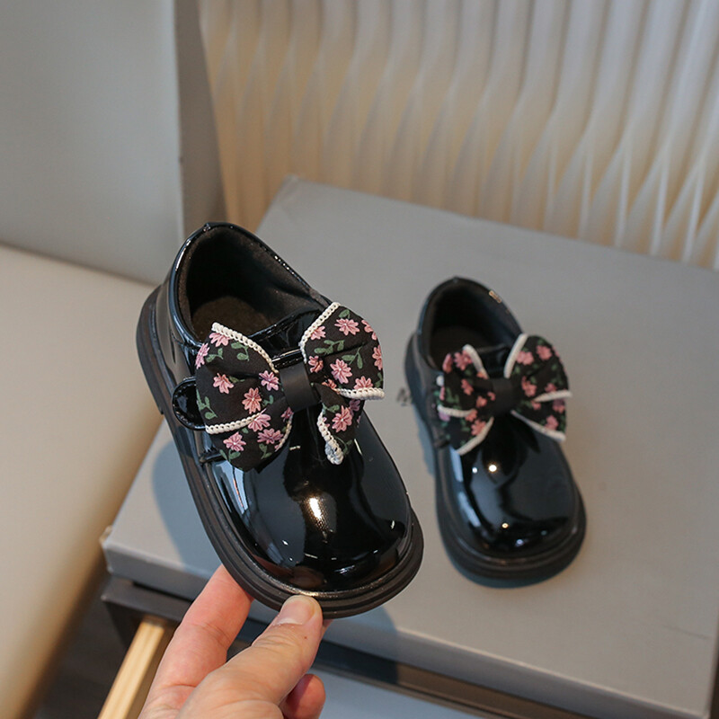 Meiteņu ādas apavi smilškrāsas/melnas pretslīdēšanas loks āra PU meitenēm ikdienas ādas apavi pavasara rudens 21-30 izmērs Sandalias De Mujer