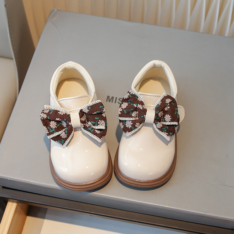 Meiteņu ādas apavi smilškrāsas/melnas pretslīdēšanas loks āra PU meitenēm ikdienas ādas apavi pavasara rudens 21-30 izmērs Sandalias De Mujer