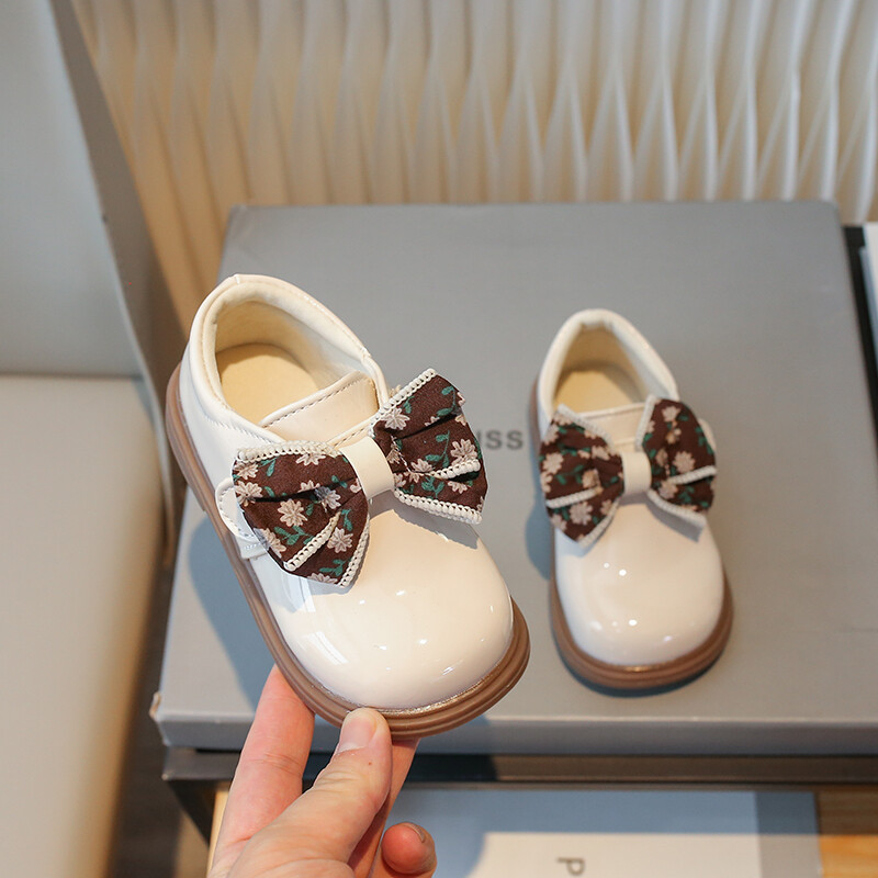 Meiteņu ādas apavi smilškrāsas/melnas pretslīdēšanas loks āra PU meitenēm ikdienas ādas apavi pavasara rudens 21-30 izmērs Sandalias De Mujer