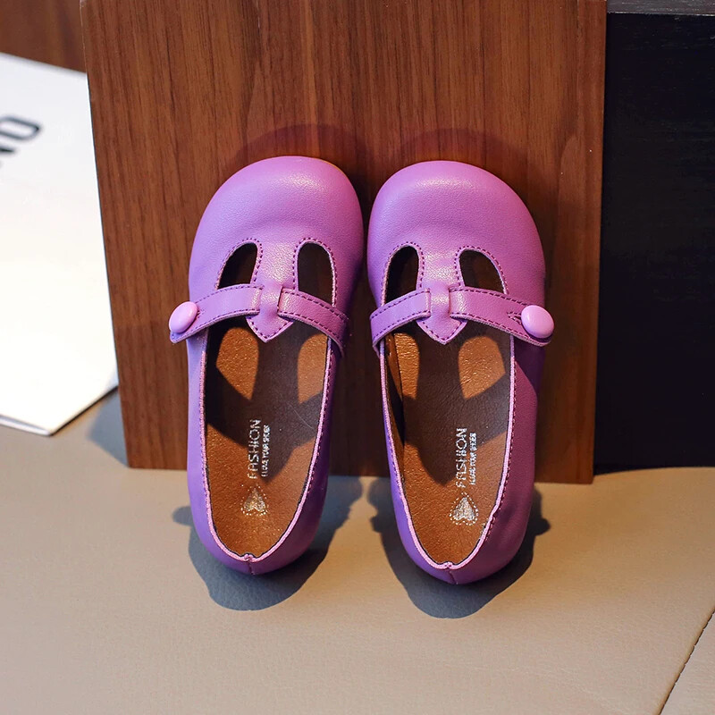 Princess Girls Lamedad kingad Hingavad pehmest PU-nahast kleidikingad balletitantsu jaoks.