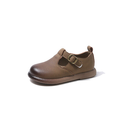 Кожени обувки за малко момиче Обикновени детски парти обувки Пролет Есен Ежедневни детски училищни обувки Пролет Есен Меко дъно