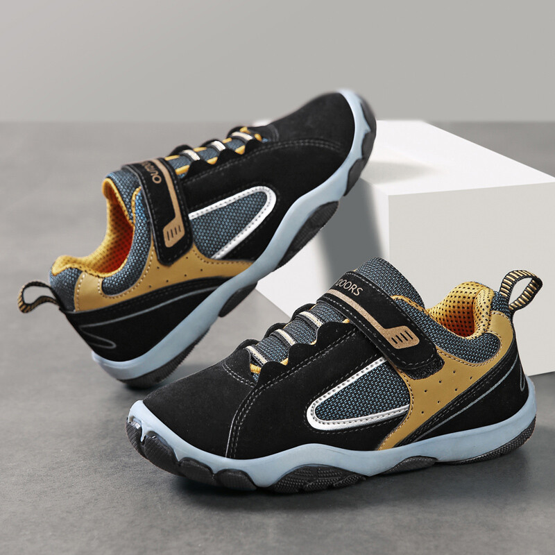 Пролетни есенни кожени детски обувки Водоустойчиви детски маратонки Дишащи спортни обувки за момичета и момчета Маратонки за открито