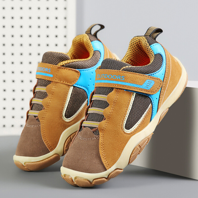 Пролетни есенни кожени детски обувки Водоустойчиви детски маратонки Дишащи спортни обувки за момичета и момчета Маратонки за открито