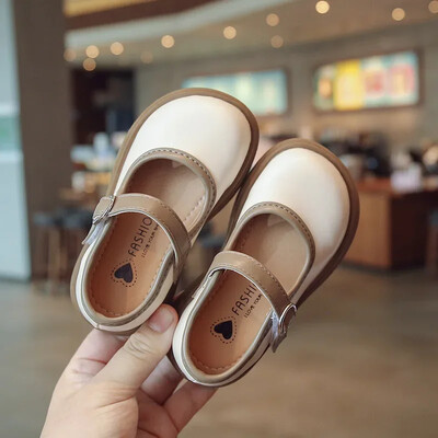 Cipele od PU kože za djevojčice Princess proljeće crne s mekim potplatom Dječja dječja mokasina Veličina 21-36 Obuća